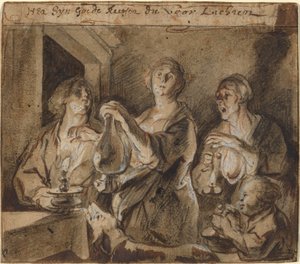"Det är bra ljus som lyser upp vägen" av Jacob Jordaens