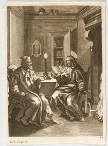 Jesus undervisar Nikodemus av Jacob Jordaens