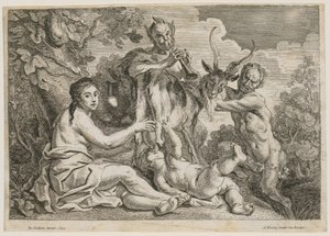 Jupiter som får näring av geten Amalthea av Jacob Jordaens