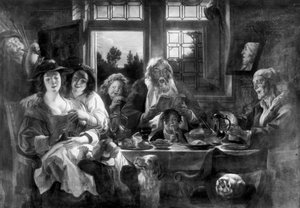 Muntra sällskapet av Jacob Jordaens