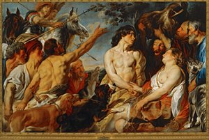 Meleager och Atalanta ... (målning på duk) av Jacob Jordaens