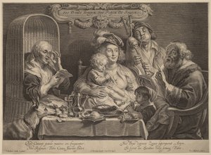 Som de gamla sjunger, kvittrar de unga av Jacob Jordaens