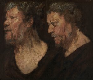 Studier av Abraham Grapheus huvud av Jacob Jordaens