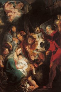 Tillbedjan av Magi av Jacob Jordaens