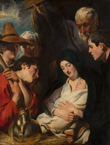 Herdarnas tillbedjan, c.1617 av Jacob Jordaens