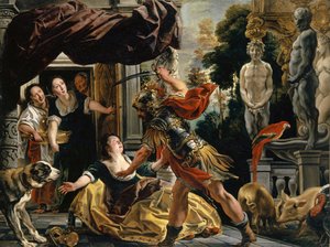 Ulysses hotar Circe, ca 1630-35 av Jacob Jordaens