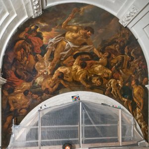 Simson besegrar filistéerna av Jacob Jordaens the elder