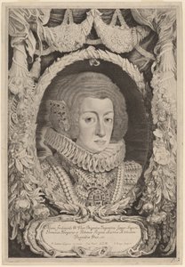 Maria Anna från Spanien av Jacob Louis after Pieter Claesz Soutman