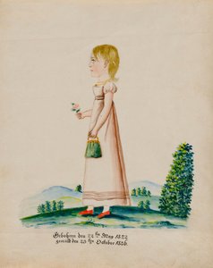Porträtt av Sarah Musser, 1826.