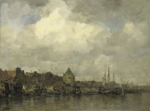 Schreierstoren på utsidan i Amsterdam av Jacob Maris