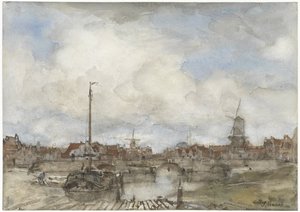 Utsikt över en stad av Jacob Maris