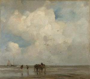 Muschelfischer (skaldjur). 1885 av Jacob Henricus or Hendricus Maris