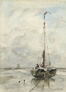 Fiskares rosa på stranden av Jacob Maris