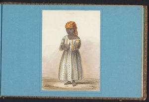 Porträtt av Affi Affie 59 dec (titel på objekt) Album med teckningar av Surinam, s.43 (50) (serietitel)