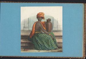 Kvinna i koto misi Album med teckningar av Surinam, s.42(r) (50) (serietitel)