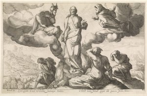Transfiguration av Jacob Matham (rejected attribution)