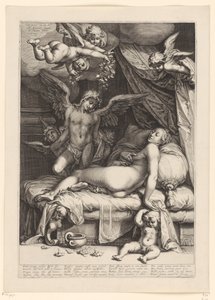 Amor och Psyche av Jacob Matham