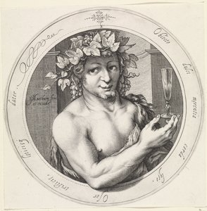 Bacchus med glas Venus, Bacchus och Ceres (serietitel) av Jacob Matham
