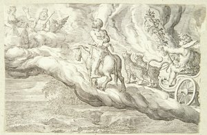 Bacchus och Vulcan återvänder till Olympen av Jacob Matham