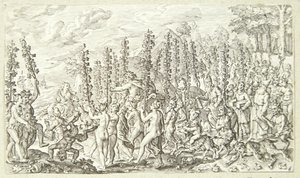 Bacchus triumf av Jacob Matham