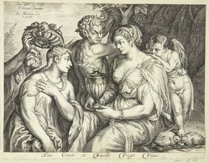 Ceres, Bacchus och Venus av Jacob Matham