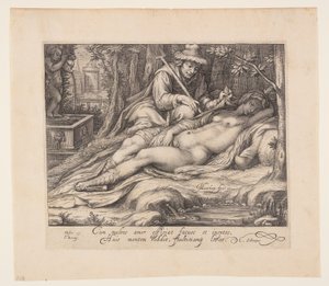 Cimon och Iphigenia av Jacob Matham