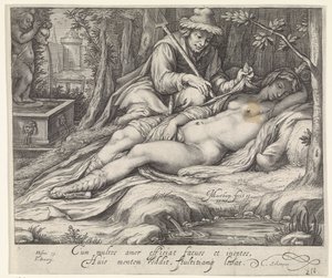 Cimone i Iphigenia av Jacob Matham