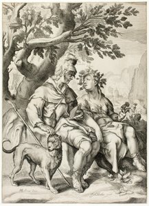 Corydon och Sylvia av Jacob Matham