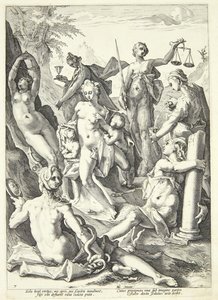 De sju dygderna av Jacob Matham