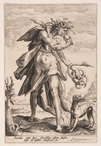 Envy, platta 5 från The Vices av Jacob Matham
