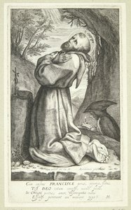 Franciskus av Assisi av Jacob Matham