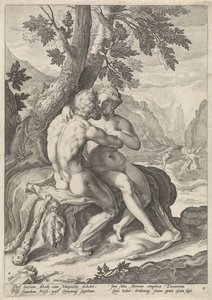 Hercules och Deianira Loves of the Gods (serietitel) av Jacob Matham