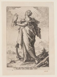 Hope, från The Virtues av Jacob Matham