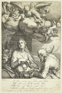 Jesu födelse av Jacob Matham