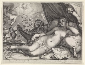 Jupiter och Danaë av Jacob Matham