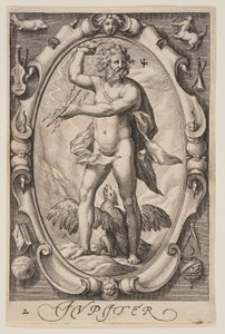 Jupiter, från De sju planeterna av Jacob Matham