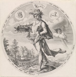 Vår (Långt) Ver (titel på objekt) The Four Seasons (serietitel) av Jacob Matham