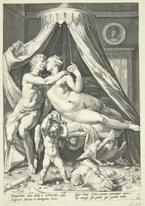 Mars och Venus av Jacob Matham