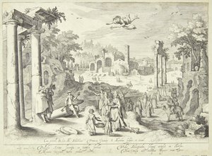Merkurius och Herse av Jacob Matham