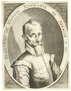 Porträtt av Francisco Mendoza av Jacob Matham
