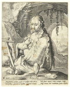 St. Maria Magdalena ångrar sig av Jacob Matham