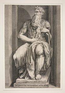 Staty av Moses från Julius II:s gravmonument av Jacob Matham