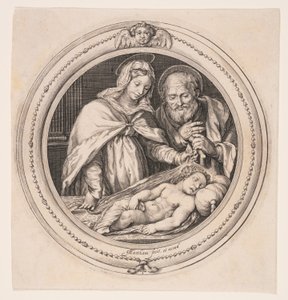 Den heliga familjen av Jacob Matham