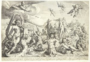 Neptunus och Thetis triumf av Jacob Matham
