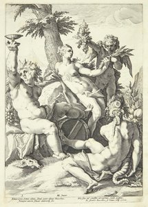 Utan Ceres och Bacchus fryser Venus av Jacob Matham