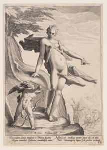 Venus, Amor och Pluto av Jacob Matham