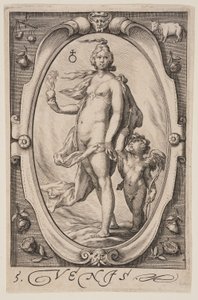 Venus, från De sju planeterna av Jacob Matham