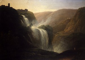 Vattenfall i Tivoli (olja på duk)