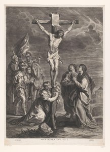 Kristus på korset Ecce mater tua (titel på objekt) av Jacob Neefs