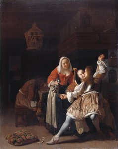 The Embracing Cavalier, ca 1660-65 (olja på panel)